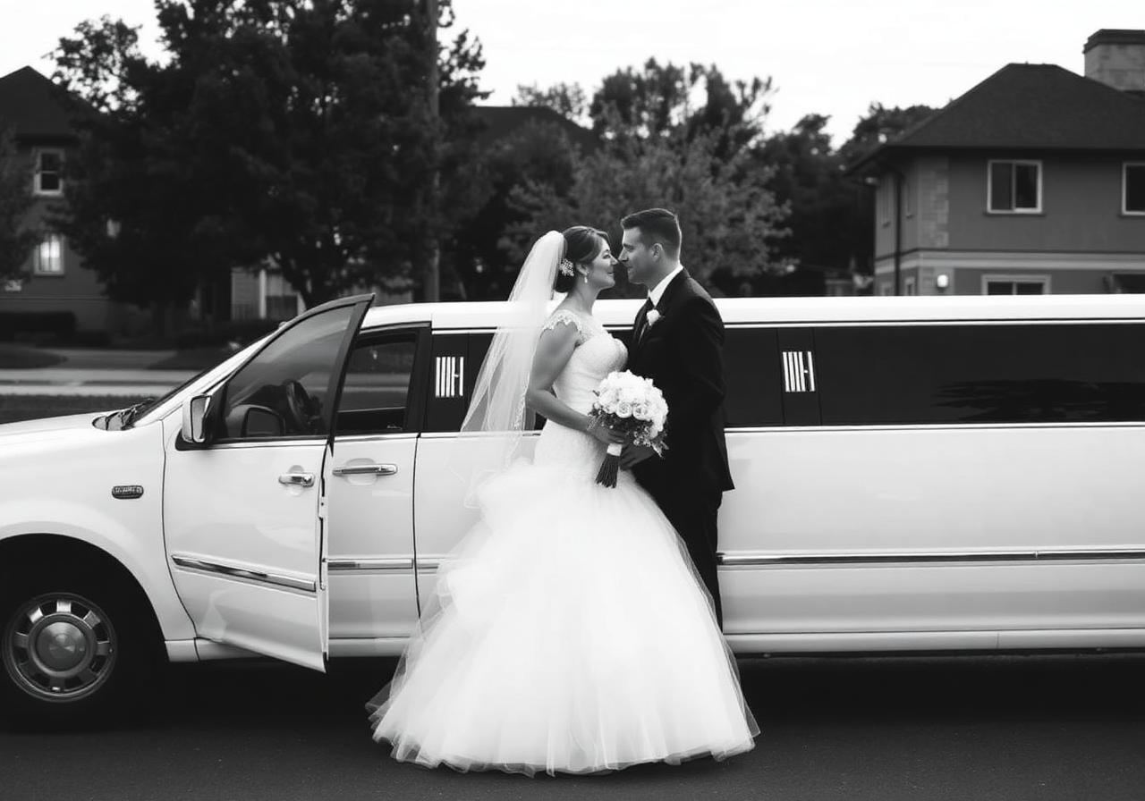 Luxury limousine wedding service